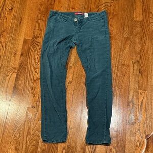 Green/teal corduroy pants